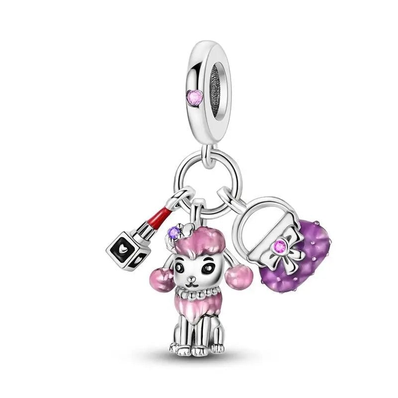 Paw And Animal Shape Charm Beads