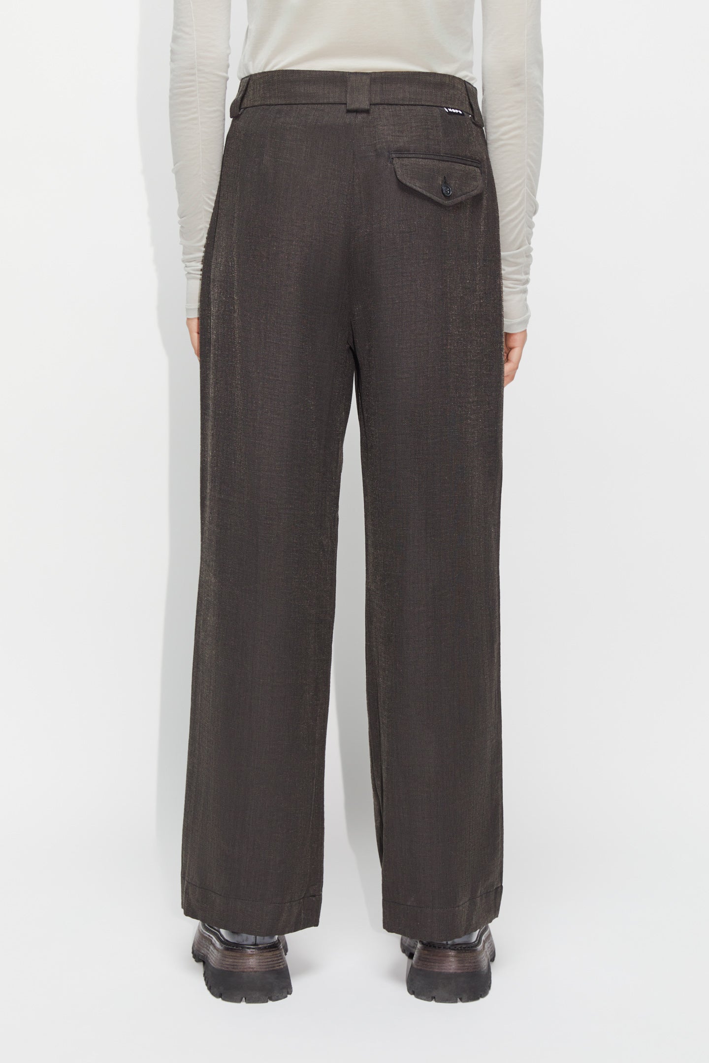 Relaxed Pleated Trousers