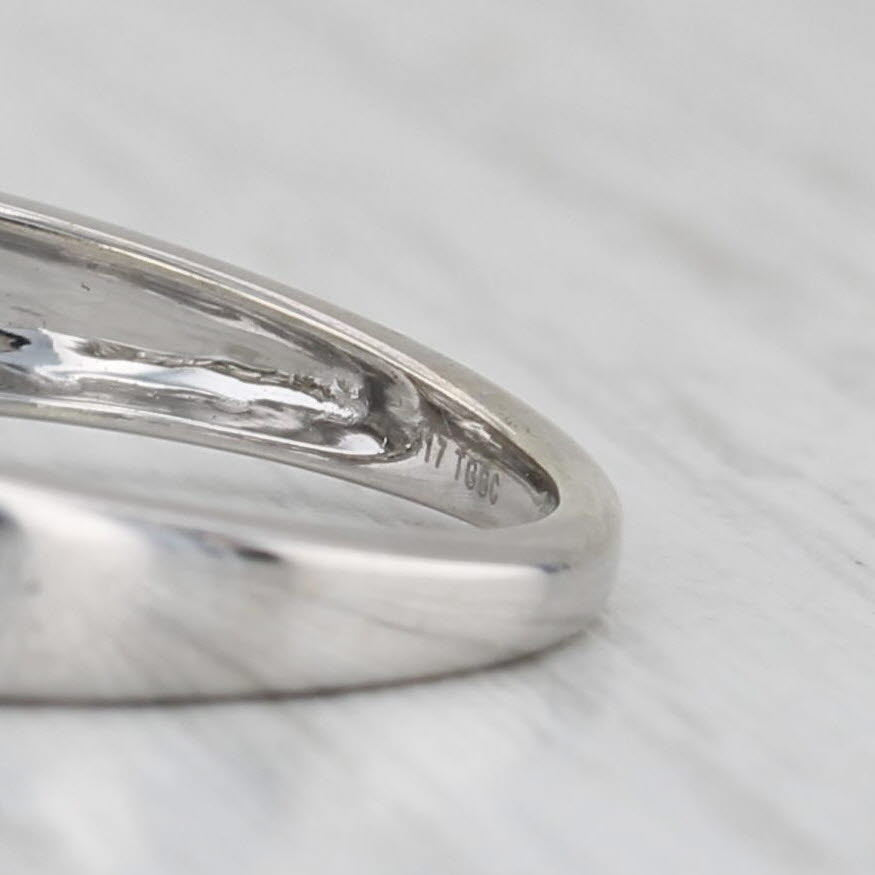 0.44ctw Diamond Engagement Ring 10k White Gold Size 6