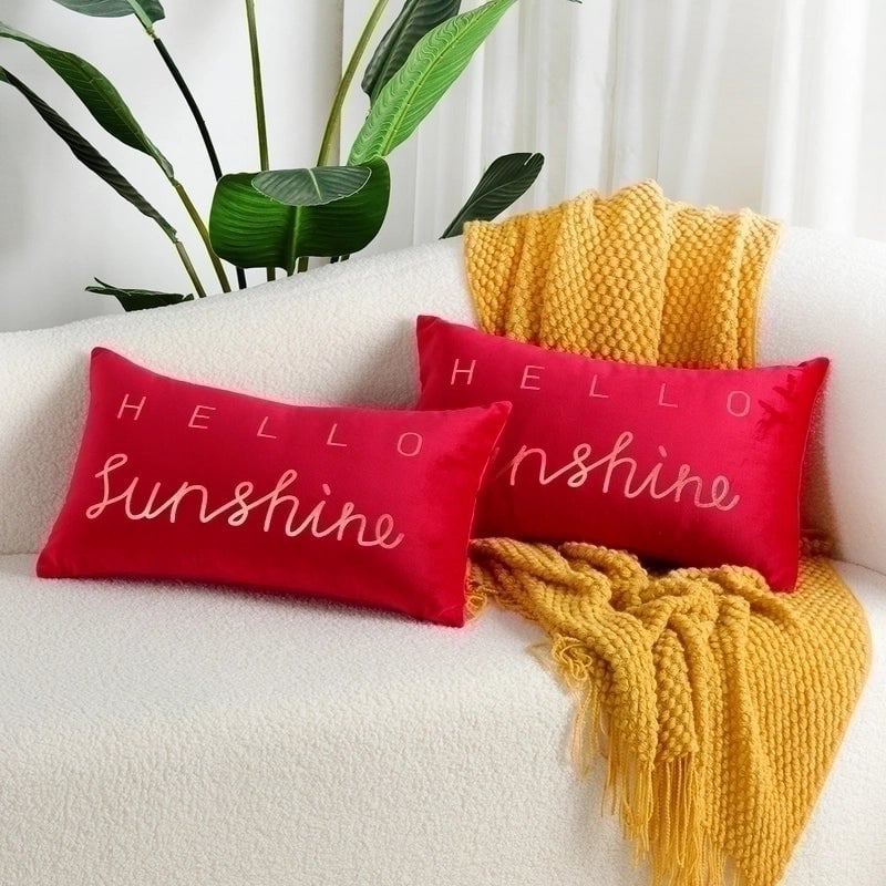 Minimalist Classic Style Letter Polyester Pillow Cases