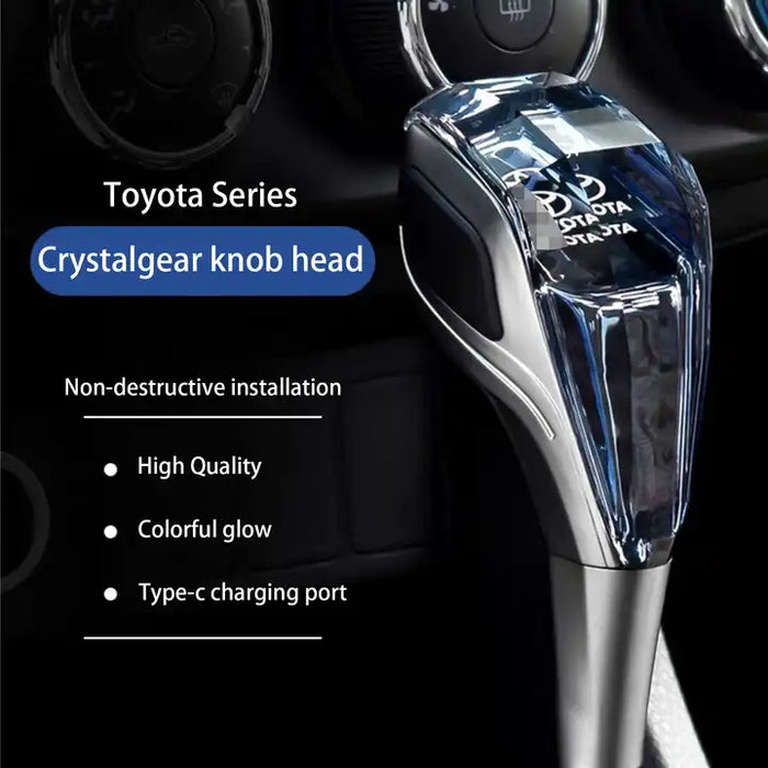 Crystal Car Gear Shift Knob With Led