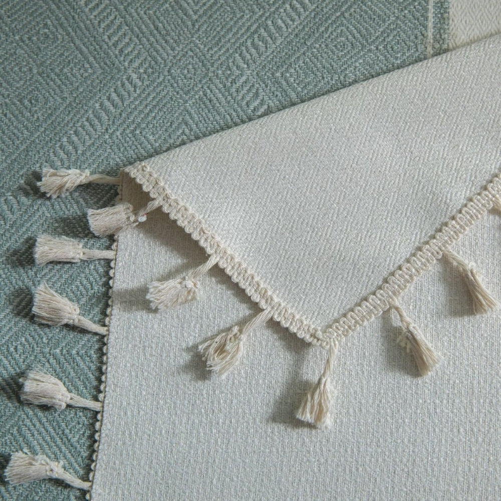 Geometric Tassel Tablecloth
