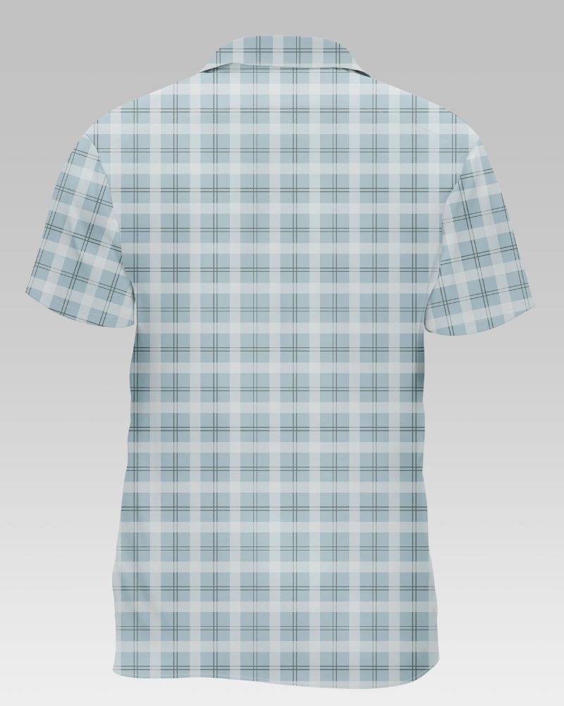 Shaded Green Check Shirt For Men