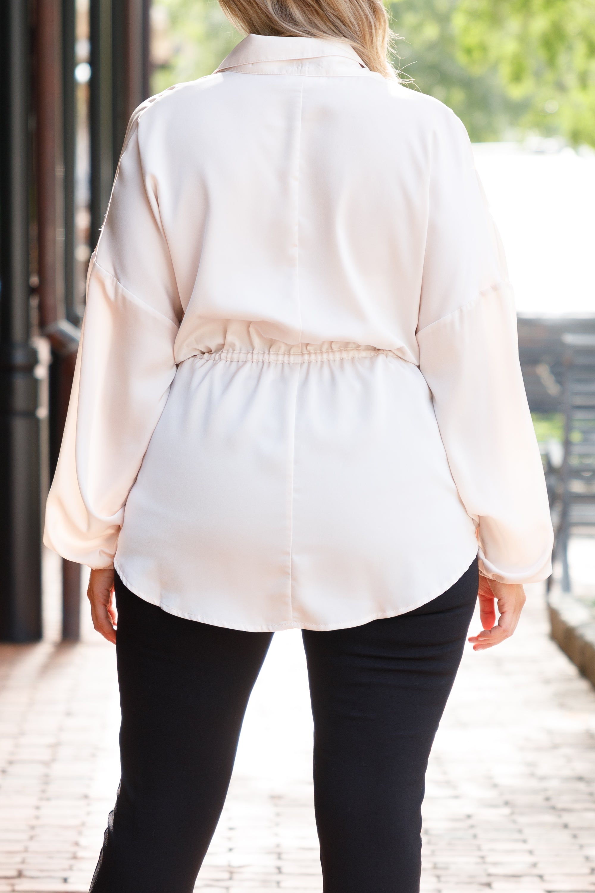 For The Weekend Blouse. Cream