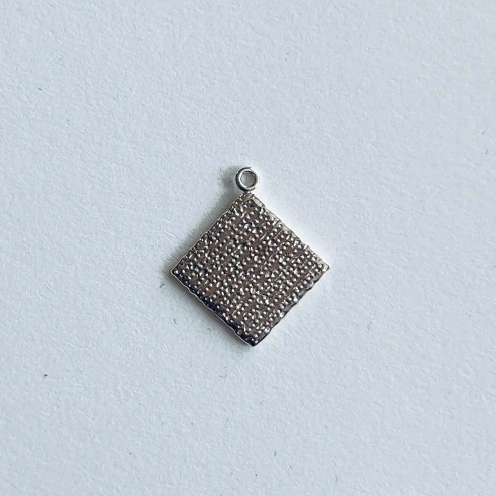 Matzah Charm Necklace - 14k Gold. Gold Vermeil or Sterling Silver