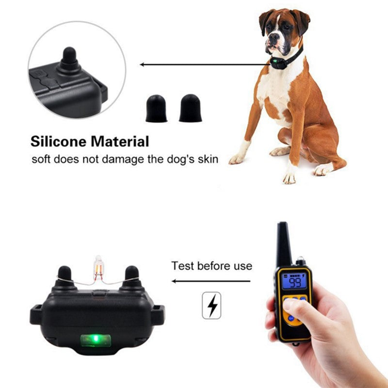 800m Electric Remote Control Waterproof Pet Training Collar