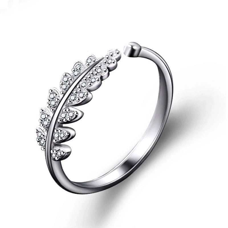 Minimalist Solid Color Copper Plating Inlay Artificial Diamond Rings 1 Piece