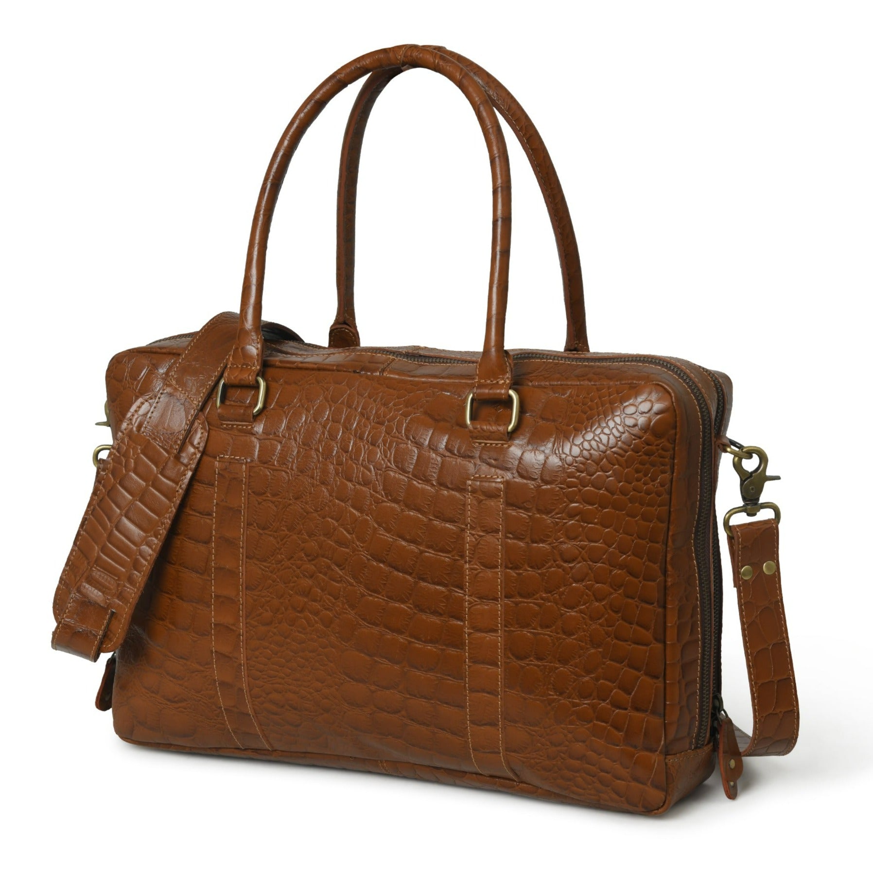 Premium Buffalo Leather Laptop Office Briefcase