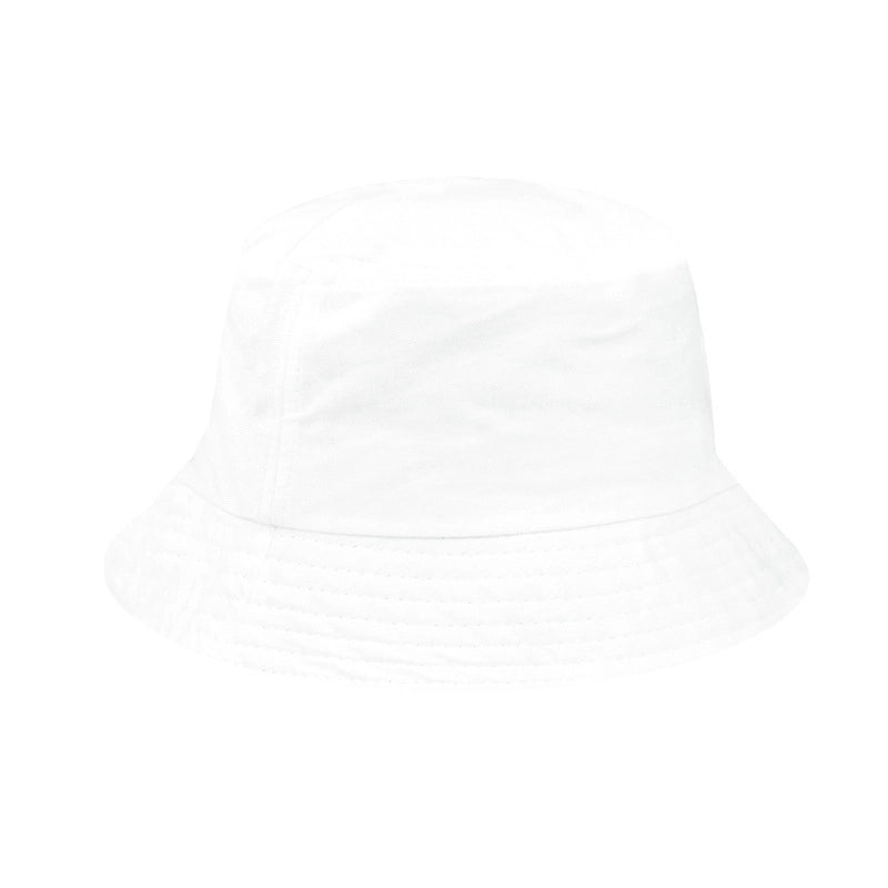 Unisex Minimalist Solid Color Wide Eaves Bucket Hat
