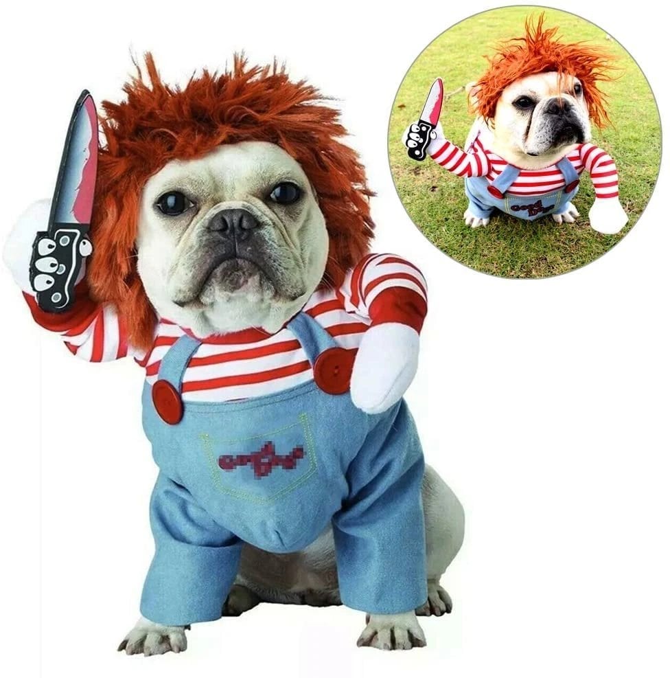 (🎃HALLOWEEN PRE SALE - 49% OFF) Deadly Doll Costume🐶Pets Also Need Halloween Dress Up!