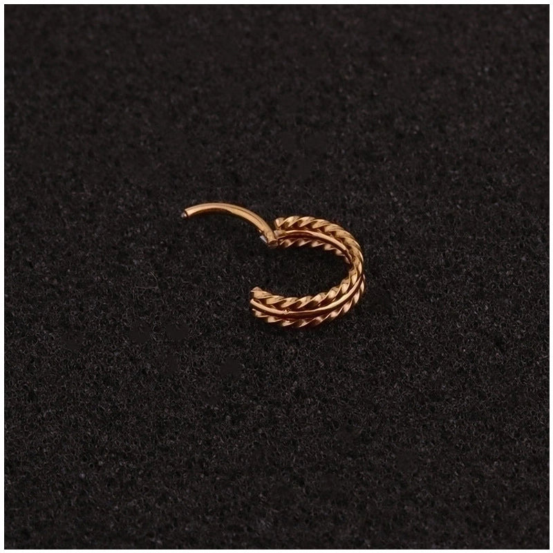 Ear Cartilage Rings & Studs Geometric 316L Stainless Steel  Plating