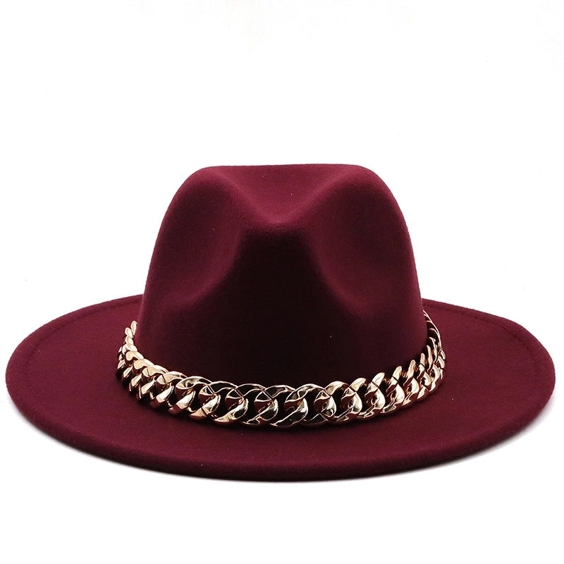 Accessories Woolen Big Brim Fashion Jazz Top Hats
