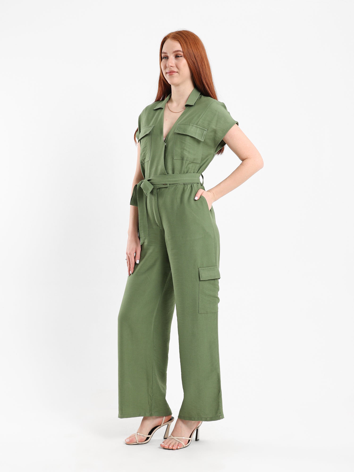 Solid Casual Jumpsuit
