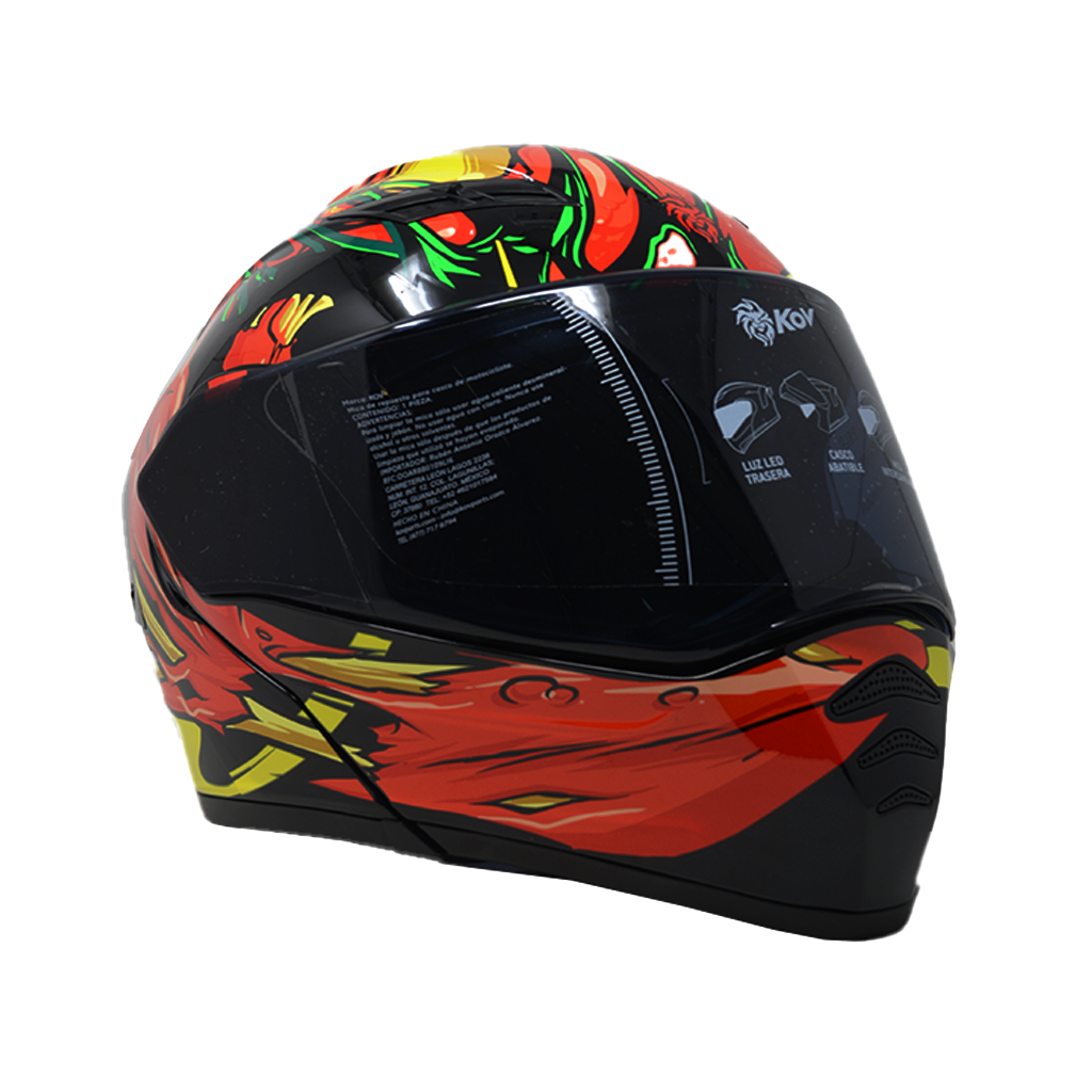 Casco Kov Estelar Zombie Rojo