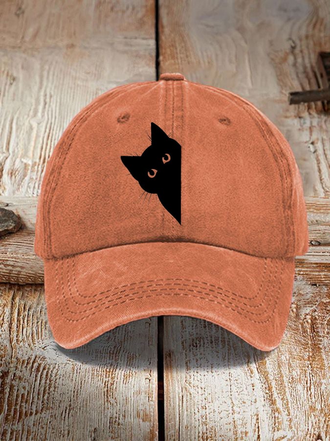 Black Cat Sun Hat