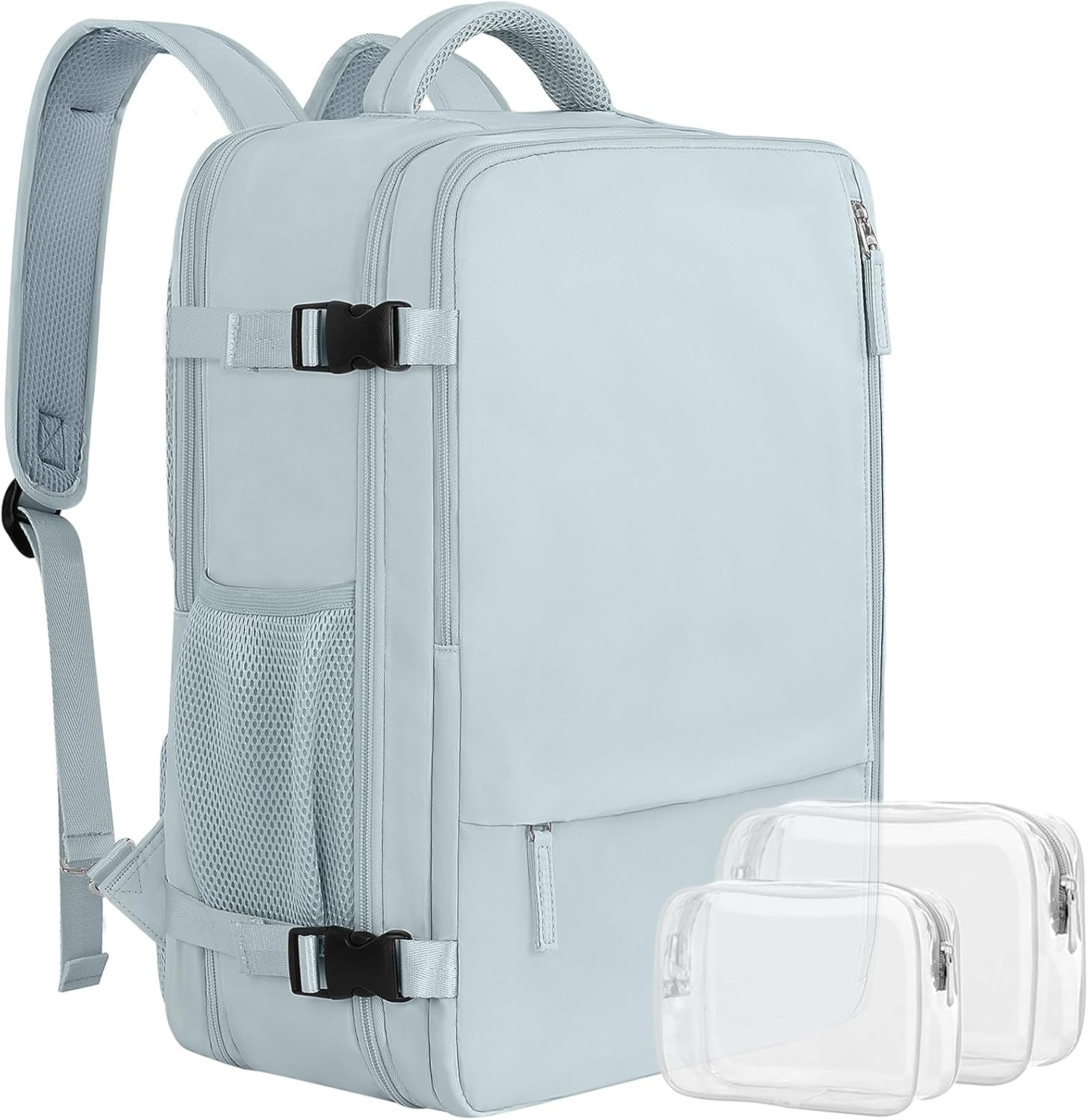 Large Travel Backpack for Women Men, Expandable 40L Carry On Backpack, 17 Inch Laptop Backpack College Bookbag, Waterproof Travel bag as Person Item Flight Approved