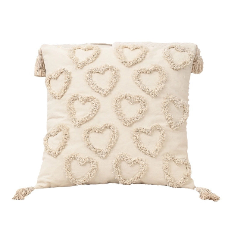 Elegant  Heart Shape Polyester Cotton Throw Pillow Pillow Cases Couch & Sofa Decor