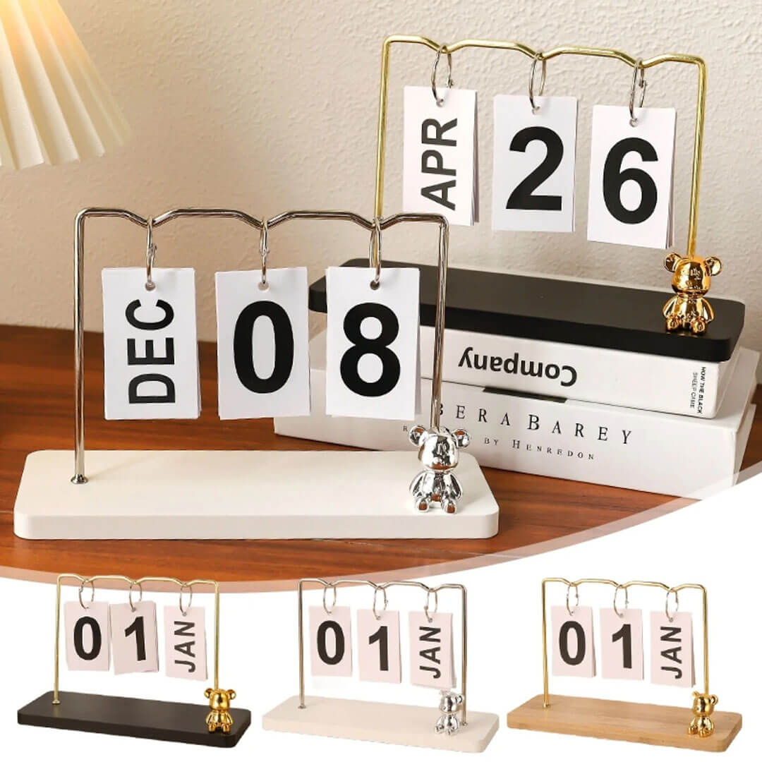 Desktop Perpetual Calendar for Home & Office