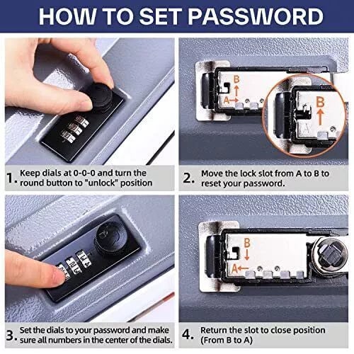 BOOK SAFE BOX WITH COMBINATION LOCK FOR SECURE STORAGE