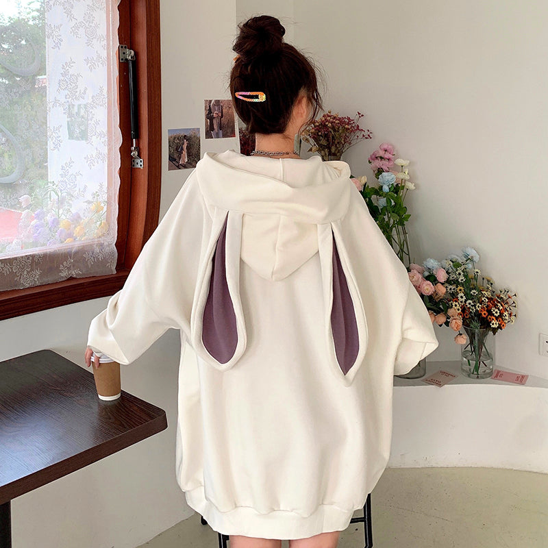 Loose Bunny Ear Sweatshirt KF82275