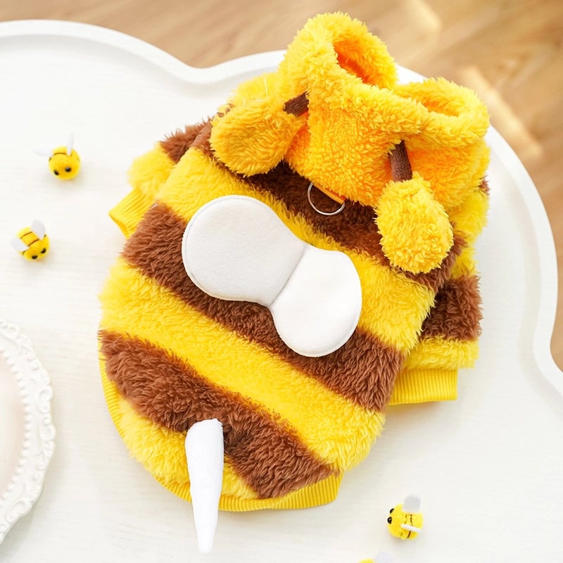 Cute Polyester Bee Pet Clothing