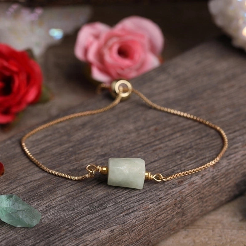 Minimalist Irregular Agate Metal Patchwork Bracelets