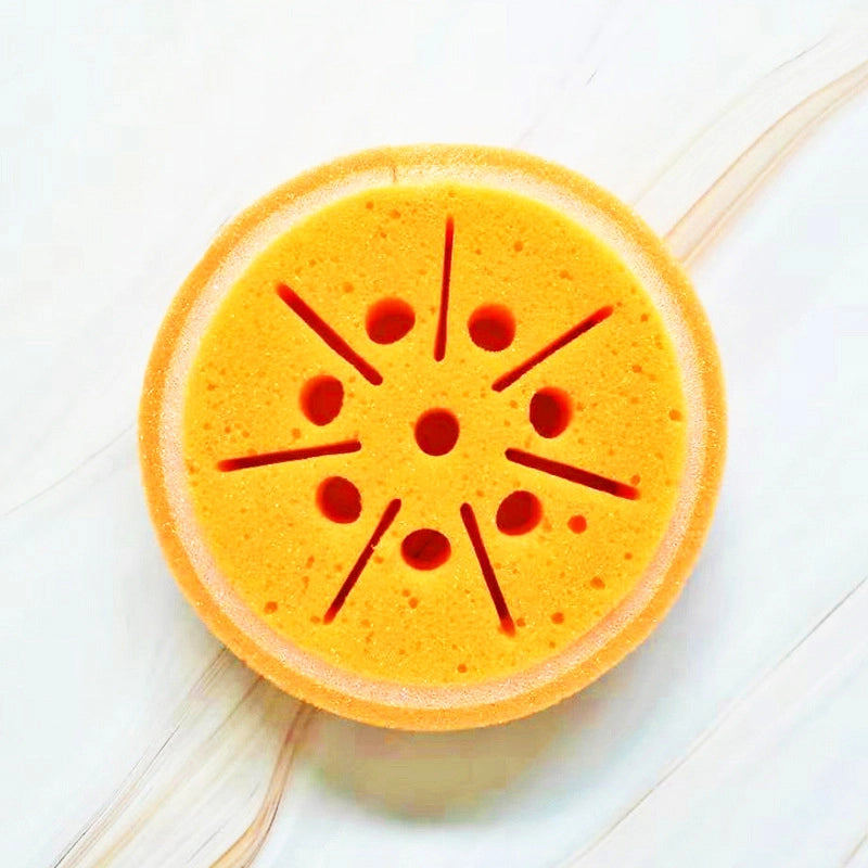 Kitchen Supplies Fruit Thickened Sponge Scouring Pad Multifunctional Decontamination Cleaning Dish Washing Sponge