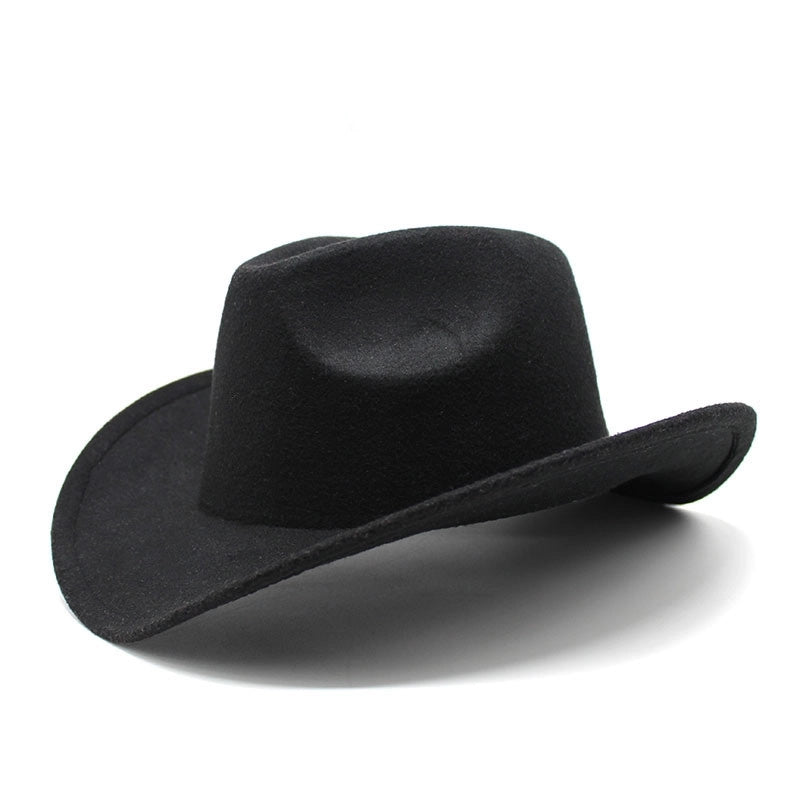 Unisex Retro Ethnic Style Sweet Solid Color Big Eaves Fedora Hat
