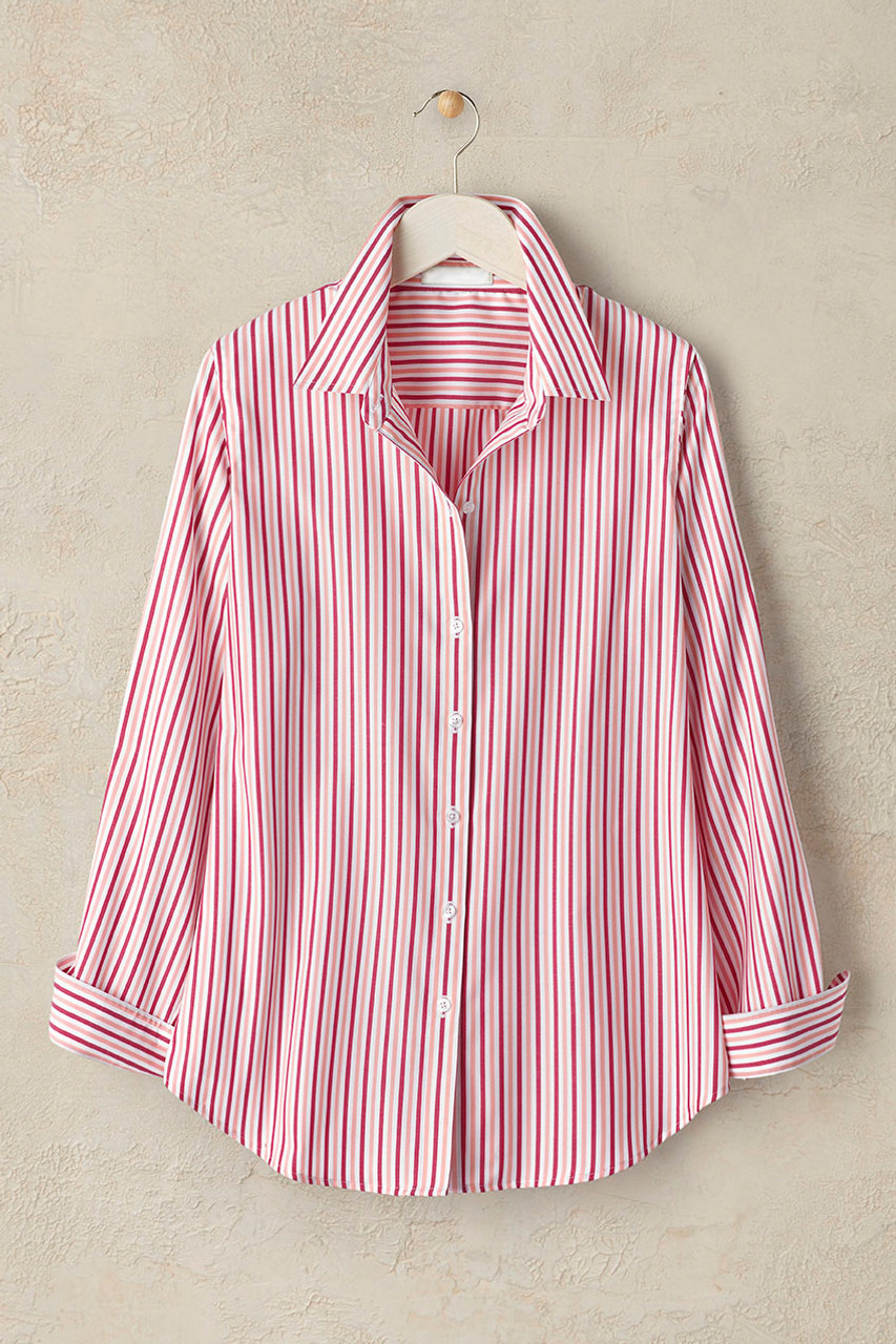 Candy Stripe No-Iron Long-Sleeve Shirt