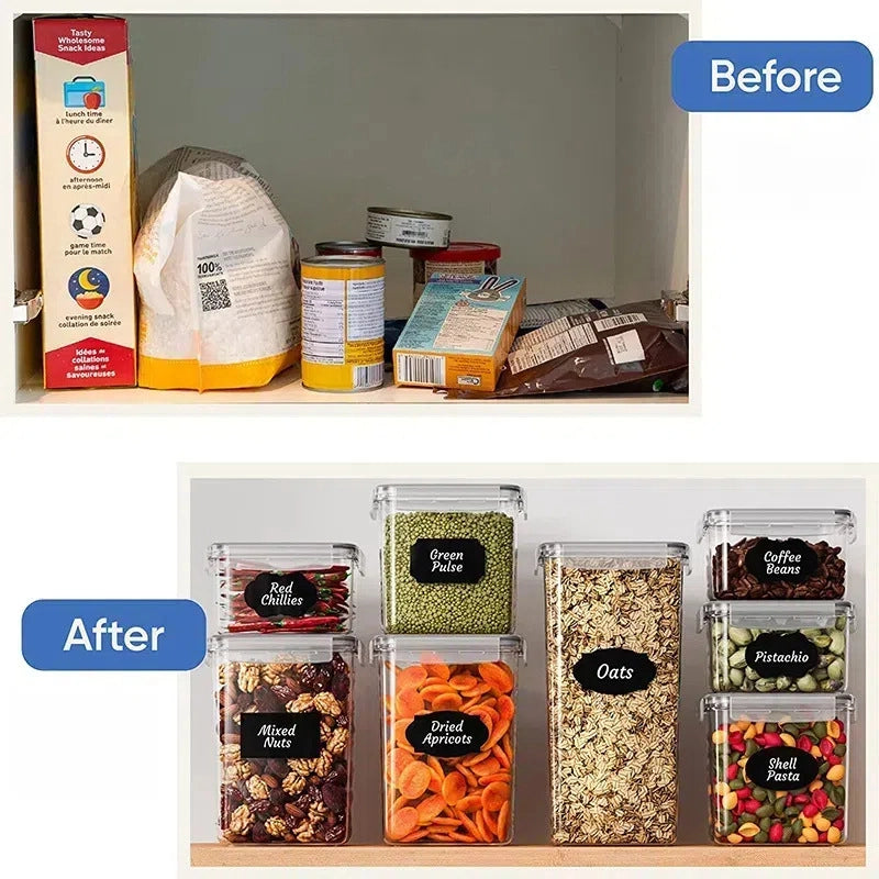 Minimalist Transparent Plastic Storage Container Box