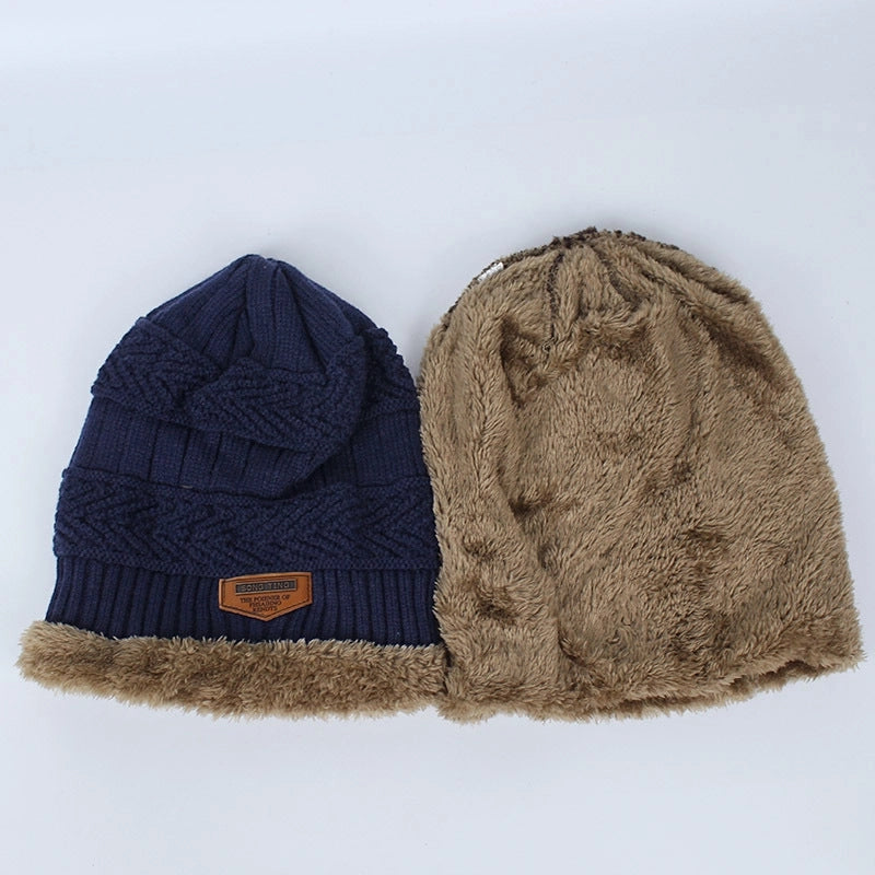 Unisex Basic Minimalist Twist Eaveless Wool Cap