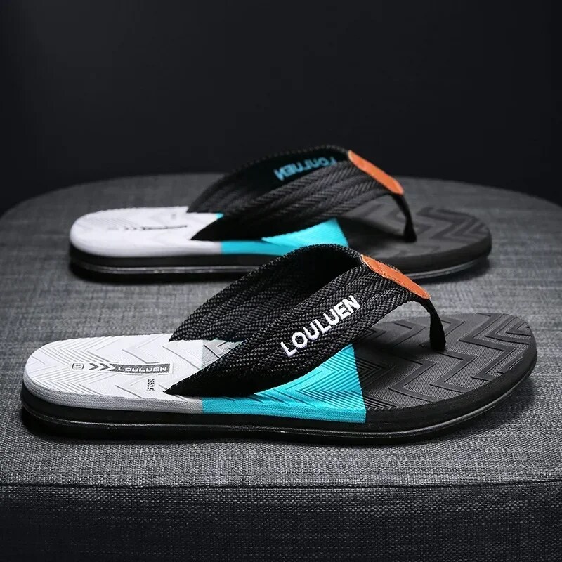 Cricsball mules Men  High Quality Flip Flops Men Beach Slippers Fashion Outdoor Flip Flops Casual Breathable Slippers for Men New Sandals 2024