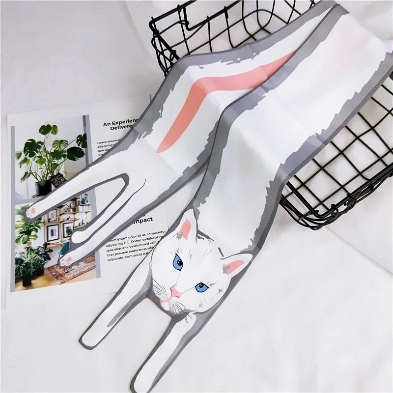 Scarf (1 Flower Cat) Nhmn0006-1-flower-cat