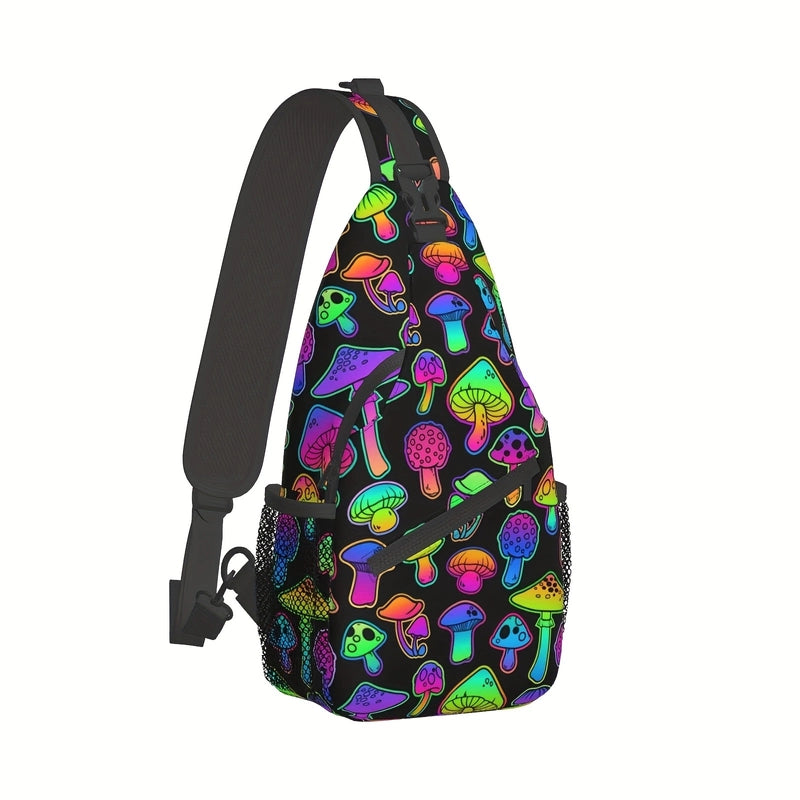 Football Chest Bag Basketball Rugby Baseball Sports Mushroom Chrysanthemum Boys And Girls Adult Shoulder Messenger Bag
