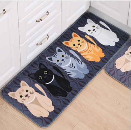 Printed Cat Mat - Antiskid Mat