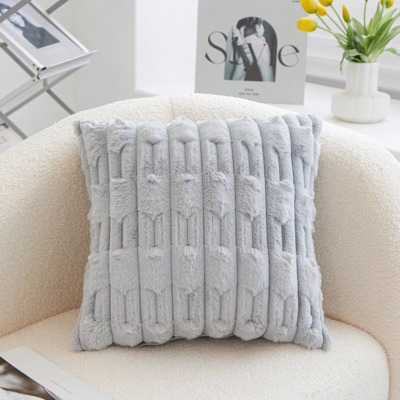 Casual Elegant Minimalist Solid Color PP Cotton Plush Throw Pillow
