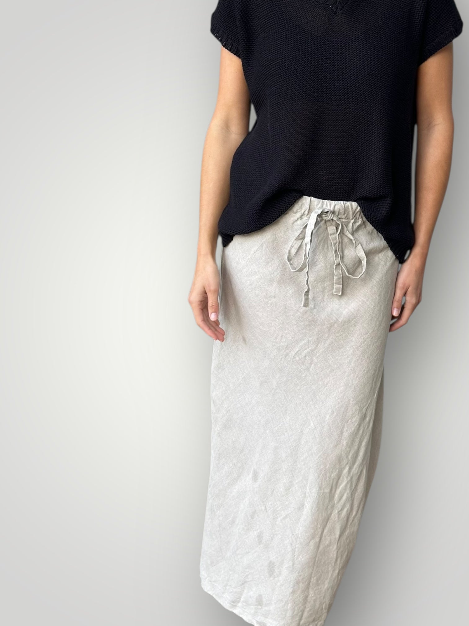 anthea skirt-natural linen