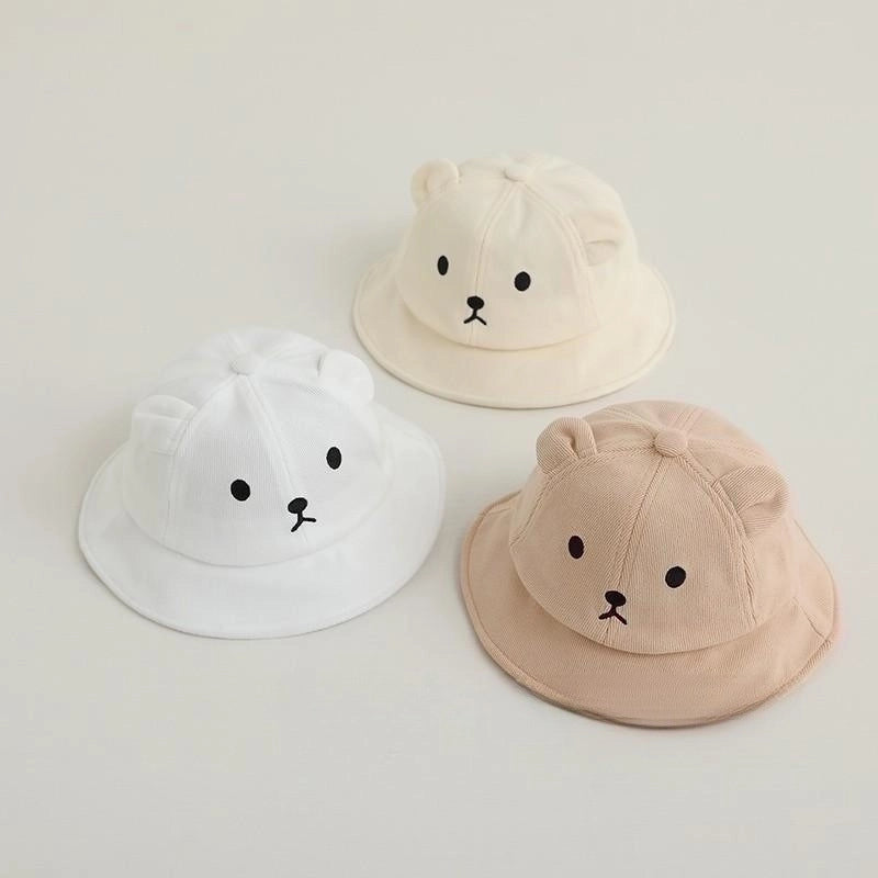 Girl's Minimalist Color Block Printing Bucket Hat