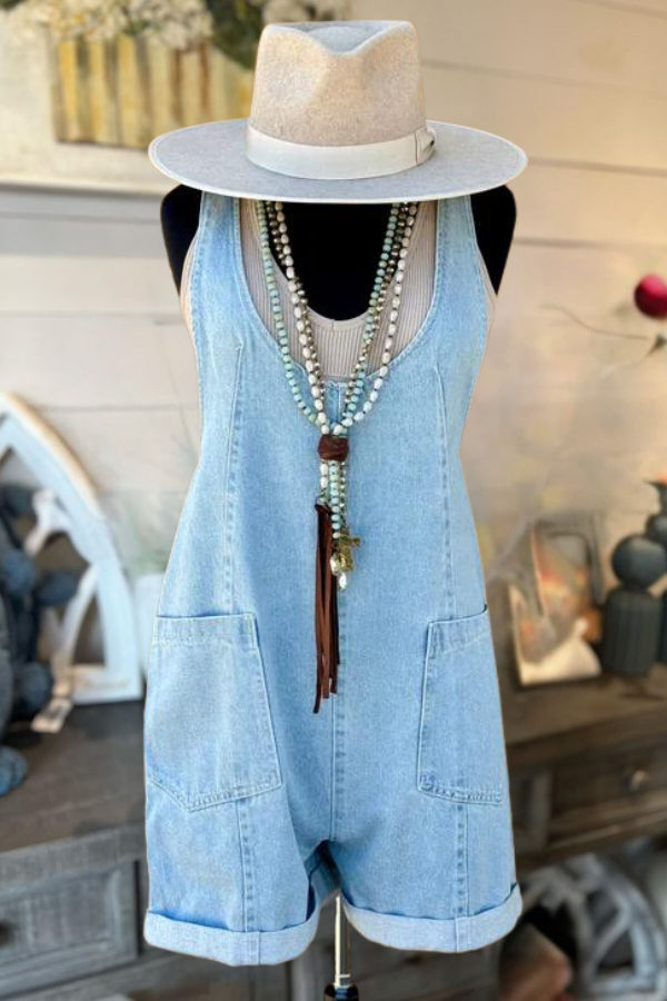 Chic Comfort Denim Romper