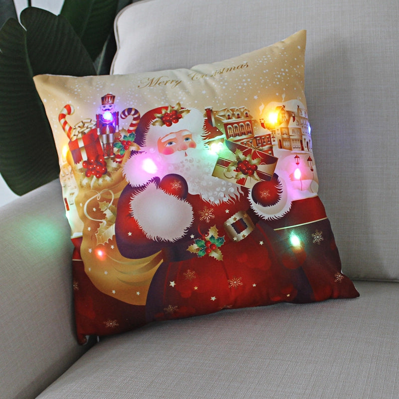 Fashion Santa Claus Plush Pillow Cases