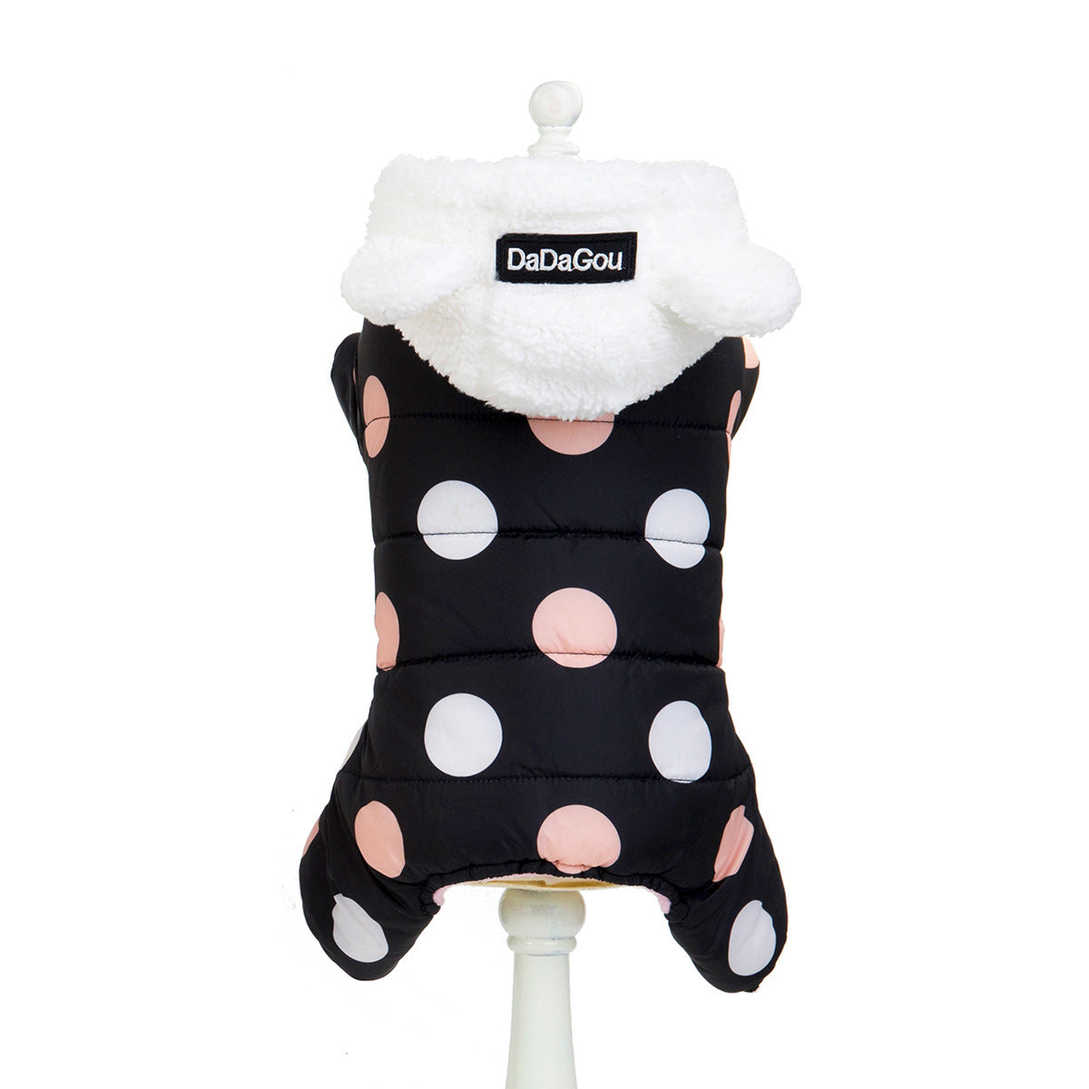 Warm Polka Dot Coat - Cozy Dog Winter Jacket