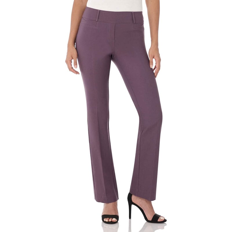 Women's Solid Ease In To Comfort Fit Bootcut Stretch Pant