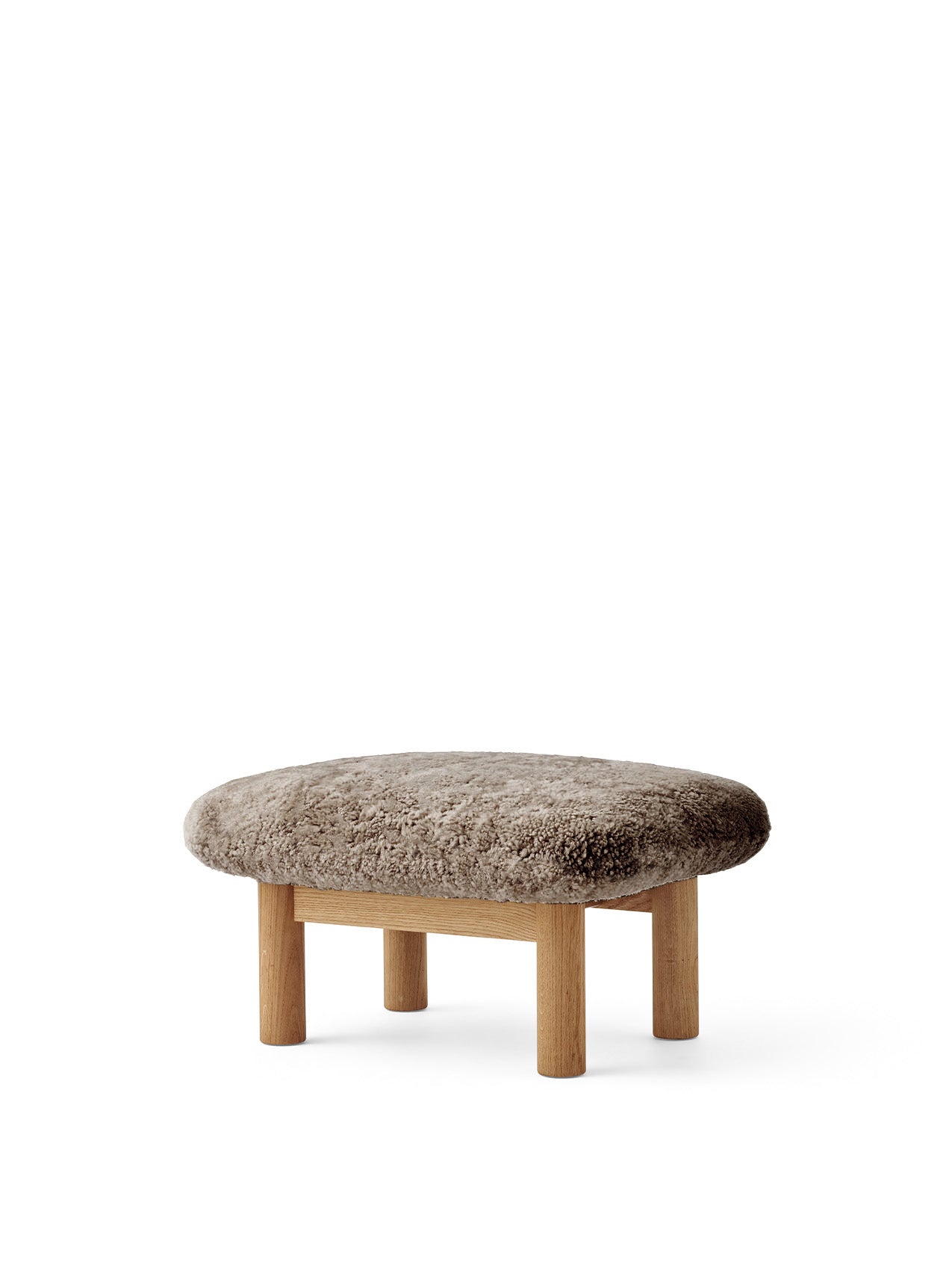 Brasilia Ottoman. Sheepskin