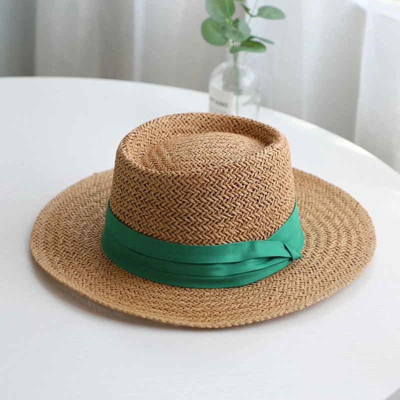 Women's Retro Solid Color Straw Hat
