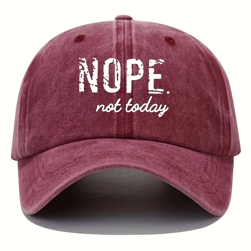 Unisex Commute Letter Curved Eaves Baseball Cap