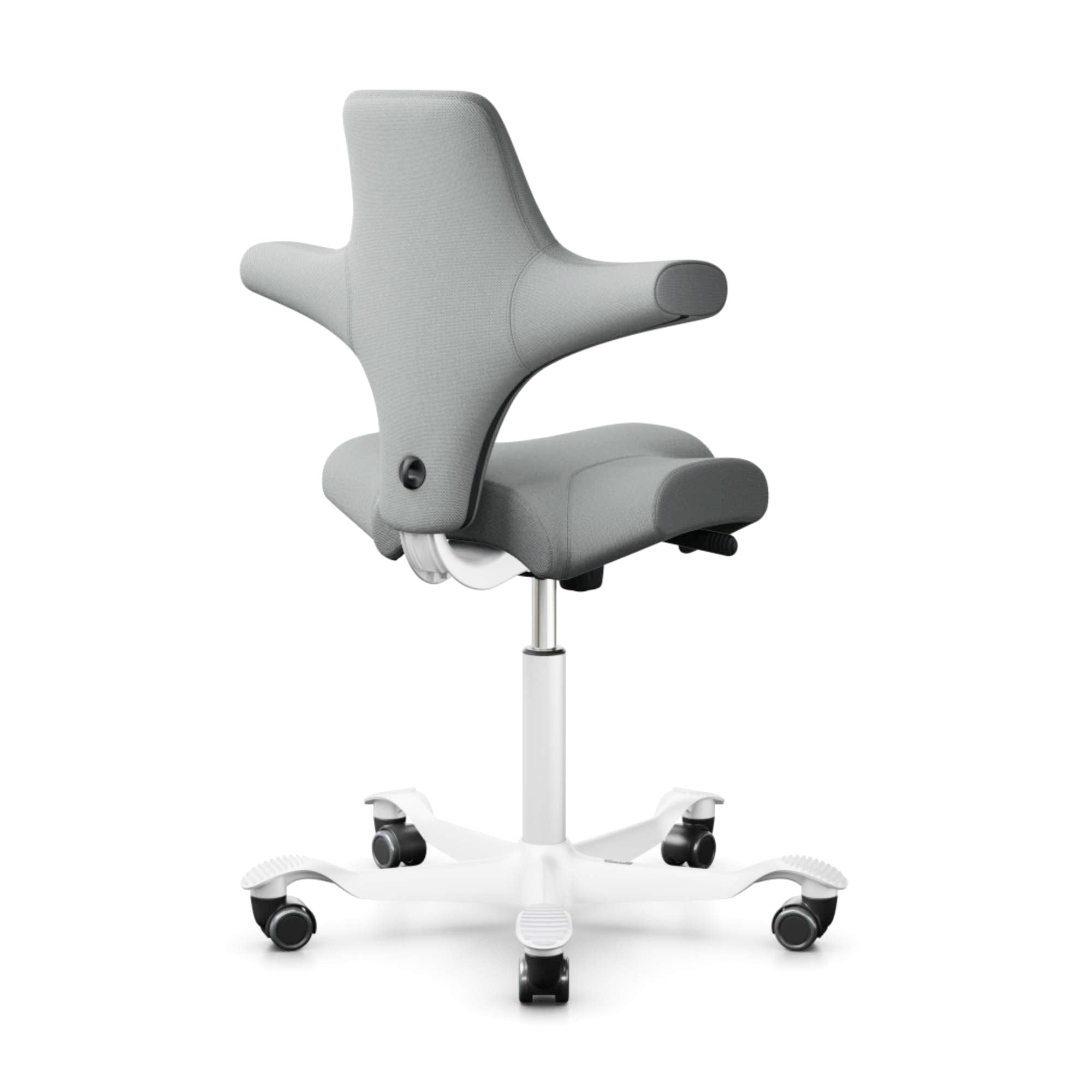 Capisco 8106 Ergonomic Chair. Grey/White