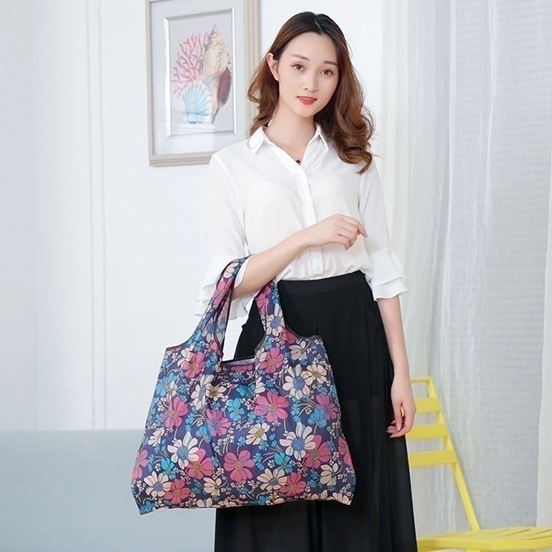 Casual Pastoral Plant Oxford Cloth Shopping Bags