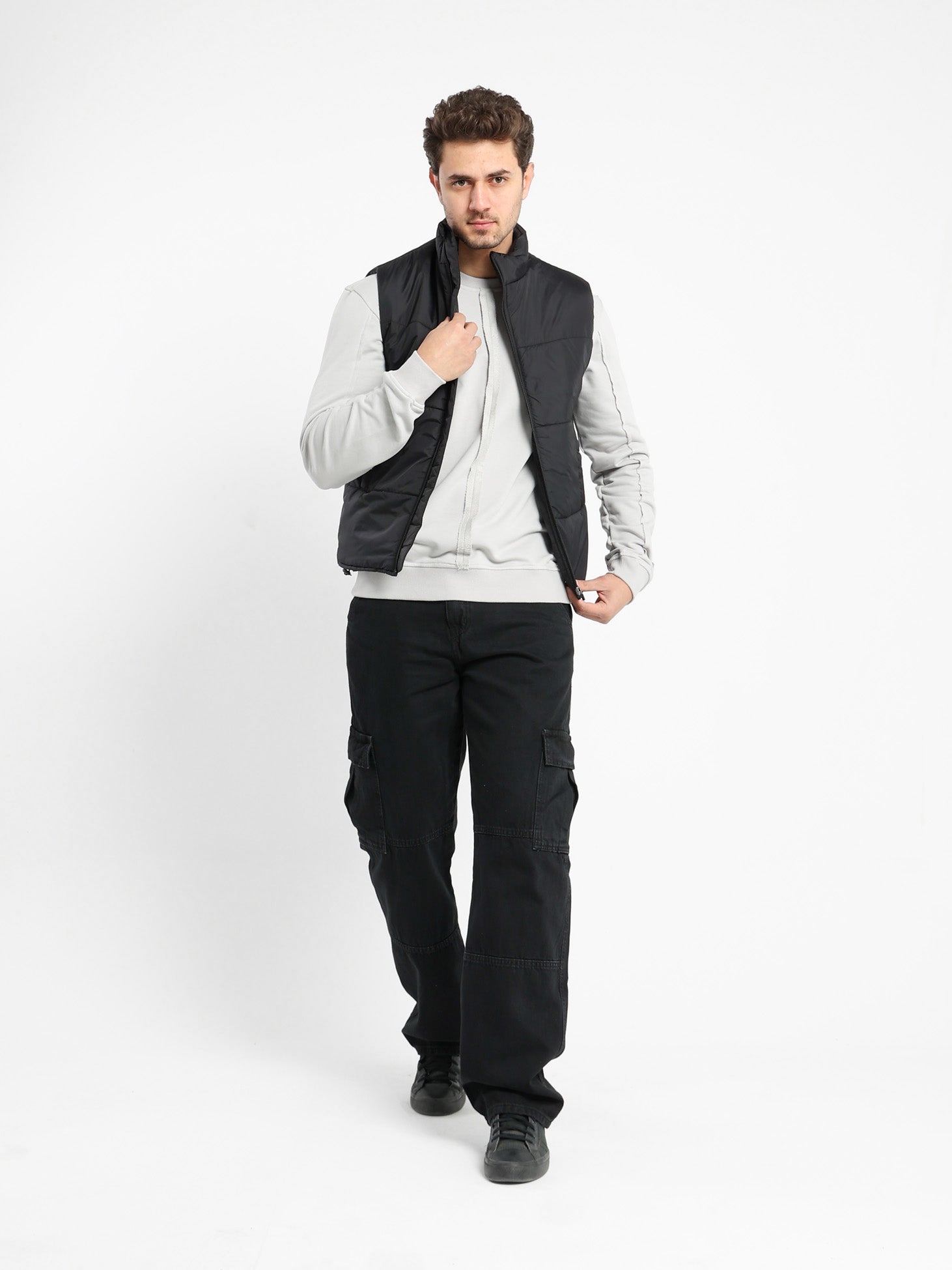 Textured Puffed Vest