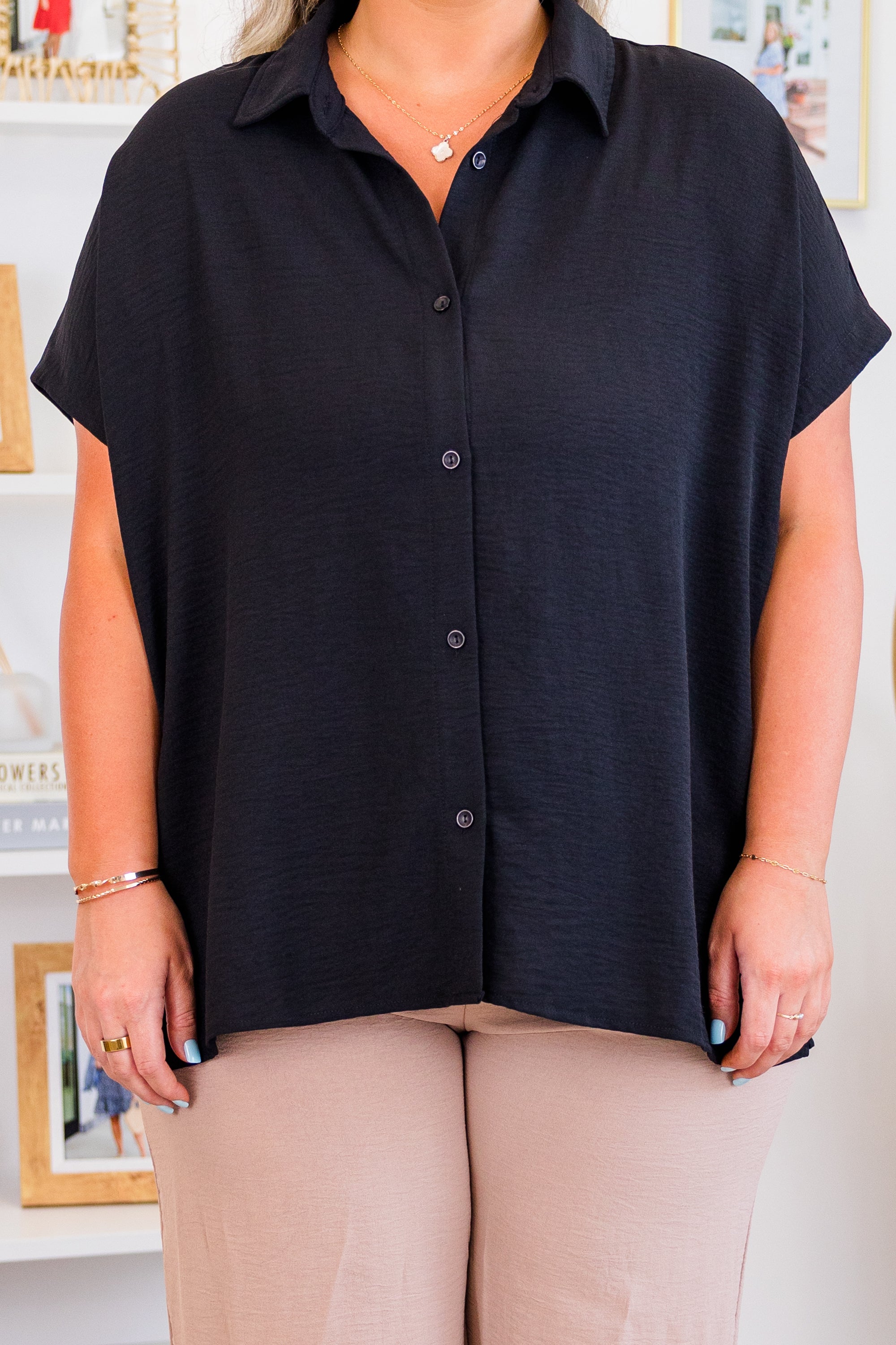 Working For Me Top. Black