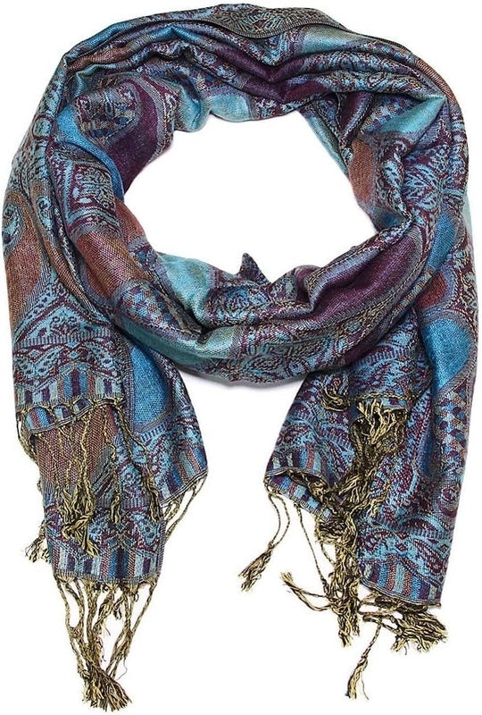 Pashmina Scarf Jacquard Tassel Spring And Summer Long Scarf Women's Double-sided Scarf Air Conditioning Large Shawl